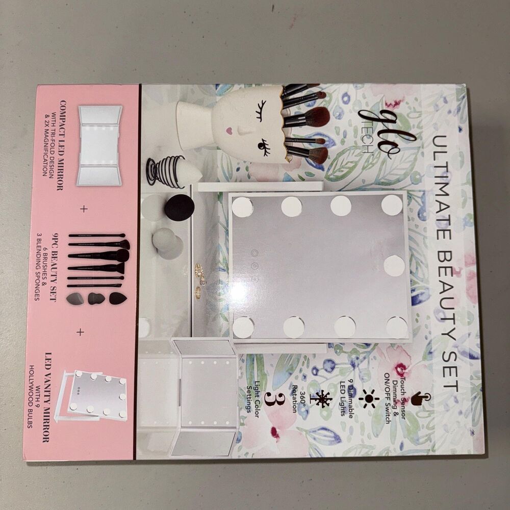 LED Vanity Mirror Light Makeup Ready Set Beauty Hollywood Dorm TikTok Famous